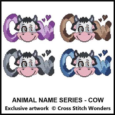Animal Name Series - COW